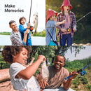 Kids Fishing Pole, Kids Portable Telescopic Fishing Rod Set, Tackle Box and Fishing Net Combo Kit, Kids Fishing Gear for Boys and Girls Age 5-10 and Youth by TinyTreasures Baby Boutique