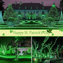 btfarm 4 Pack St Patricks Day Fairy Lights, 320LED 132FT Green Solar String Lights Outdoor Waterproof, 8 Modes Solar Twinkle Lights Irish Decorations for Tree Party Christmas Garden Yard Wedding by GreenHaven Gardens