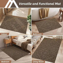 COSY HOMEER-Door-Mat-Non-Slip-Entryway-Rug 20”x32” Absorbent Welcome Mats Washable Dirt Trapper Door Mat Entrance Floor Mats for Front Back Doormats and Wet Shoes,Brown by CozyNest Decor