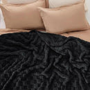 Bedsure GentleSoft Blankets Queen Size for Bed - Super Soft Cozy Blanket for Women Men Girls, Large Fuzzy Fleece Throw for Bedroom Decor, Black, 90x90 Inches by CozyNest Decor