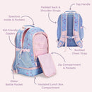 Bentgo Kids 2-in-1 Backpack & Insulated Lunch Bag - Durable 16” Backpack & Lunch Container in Unique Prints for School & Travel - Water Resistant, Padded & Large Compartments (Lavender Galaxy) by TinyTreasures Baby Boutique