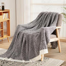 NEXHOME PRO Soft Throw Blankets for Couch, Reversible Warm Blankets Cozy Knit Blanket for Women, Fuzzy Plush Lightweight Throws for Sofa, Bed, Picnic, Coffee Brown, 50 x 60 inches by TinyTreasures Baby Boutique