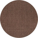 CAMILSON Easy Jute Round Rug 6ft Indoor Outdoor Brown Color Fiber Area Rugs for Living Room Patio and Kitchen Rug, Solid Boho Woven Design Easy-Cleaning, Washable Outside Carpet Alfombras (6 Round) by CozyNest Decor