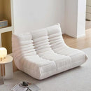 Bean Bag Chair for Adults, Oversized Loveseat Fireside Chair Comfy Lazy Floor Sofa, 2 Seater Lazy Sofa Couch Memory Foam Bean Bag for Living Room, Bedroom Apartment Office (Beige) by CozyNest Decor
