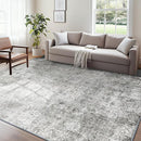 Washable Area Rugs 5'x8' Non-Slip Modern Abstract Soft for Living Room Entryway Bedroom Nursery, Print Pattern, Gray White Grey by TinyTreasures Baby Boutique