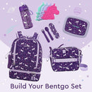 Bentgo Kids 2-in-1 Backpack & Insulated Lunch Bag - Durable 16” Backpack & Lunch Container in Unique Prints for School & Travel - Water Resistant, Padded & Large Compartments (Unicorn) by TinyTreasures Baby Boutique