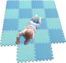 MQIAOHAM® 18 Pieces Puzzle Play Mats, Soft Baby Play Mat, Kids Interlocking Foam Floor Tiles, Toddlers Carpet Playmats G301018-107108 by TinyTreasures Baby Boutique