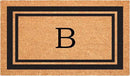 Calloway Mills 152963048B Black Border 30" x 48" Monogram Doormat Letter (B) by CozyNest Decor