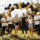 JOYIN 150 Pcs Black Balloons, Different Sizes 18 12 10 5 Inch Black Latex Balloon Arch Kit with Instruction for Birthday Party Graduation Wedding Holiday Decoration by TinyTreasures Baby Boutique