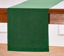 Solino Home Linen Pine Green Table Runner 108 Inches Long - 100% Pure Linen 14 x 108 Inch Table Runner for Fall, Autumn, Thanksgiving - Fete by CozyNest Decor