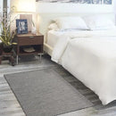 Nourison Positano Indoor/Outdoor Charcoal 3' x 5' Area Rug, Easy Cleaning, Non Shedding, Bed Room, Living Room, Dining Room, Backyard, Deck, Patio (3x5) by GreenHaven Gardens
