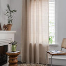 Sutuo Home Boho Curtain 84 Inches Length, Beige Stripes Print Curtain with Handmade Tassels, Rod Pocket Window Treatment Vintage Rustic Bohemian Farmhouse Drape for Bedroom 1 Panel 59" W x 84" L by CozyNest Decor