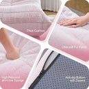 Bean Bag Chairs for Adults Giant Bean Bag Chair Memory Foam BeanBag Chair Big Bean Bag Sofa with Filler Faux Fur Fireside Beanbags Lazy Sofa for Living Room Bedroom Dorm Office (Pink Plush) by CozyNest Decor