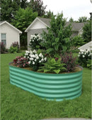 8x4x1.5 ft Raised Garden Bed,Galvanized Raised Planter Boxes Outdoor with Easy Assembly, Large Garden Bed for Vegetables, Fruits, Flower,Raised Garden Bed,Green by GreenHaven Gardens