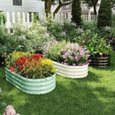 Galvanized Metal Planter Raised Garden Bed Kit for Gardening Outdoor，4x2x1ft 2 Planter Grow Garden Box Raised Flower Bed，Long Vegetable Clearance Herb Raised Garden Beds for Container Gardening by GreenHaven Gardens