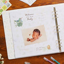 Keepsake Baby Memory Book Girl Boy – Timeless Leather-Bound Baby Milestone Book – Baby Book Keepsake Record First 5 Years – Gender Neutral Baby Scrapbook Album Baby Album Journal Registry Search Gift by TinyTreasures Baby Boutique