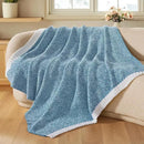 Joiedomi Throw Blanket for Couch Bed Sofa, Blue Knitted Blankets Gifts for Women Mom Girls, Cozy Cute Soft Throw Home Room Decor Aesthetic for Women Mothers Birthday Gifts 50x70 Inches by CozyNest Decor