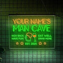 Custom Bar Neon Sign Personalized LED Signs for Man Cave Cool Home Bar Lighted Acrylic Table for Men Lounge Workshop Garage Poker Billiards Tavern Wall Decor Gifts by CozyNest Decor