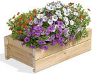 Greenes Fence Cedar Wood Planter Box with Wall Mount Brackets, 21" x 11" x 7" - Made in USA with North American Cedar by GreenHaven Gardens