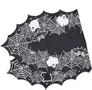 Chlophy Halloween Table Runner Black Spider Web Table Runner Gothic Embroidered for Kitchen Dining Halloween Décor Home Party Table Decoration 36in by CozyNest Decor