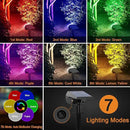 Solar Spot Lights Outdoor Color Changing,[7 Modes/2 Pack] Christmas IP65 Waterproof Landscape Spotlights, Dusk to Dawn Solar Powered Security Light for Patio Gate Walkway Pool Garden Yard Driveway by GreenHaven Gardens