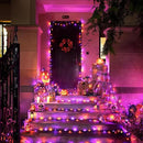 JMEXSUSS 250LED Orange and Purple String Lights Outdoor Waterproof, 8 Lighting Modes Orange and Purple Christmas Lights 91.5ft Connectable Halloween Light Indoor for Tree Yard Patio House Decor by GreenHaven Gardens