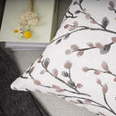 YOUR SMILE Classical Embroidery Jacquard Pink Leaf Pattern Square Decorative Throw Pillow Case Cushion Cover 18x18 inch by CozyNest Decor