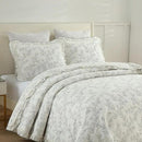 MarCielo 3-Piece 100% Cotton Bedspread Lightweight Quilt Coverlet Embroidery Farmhouse Bedding Set (Floral,King (106" X 98")) by CozyNest Decor