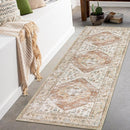 Lahome Boho Washable Rug Runner - 2x7 Non-Slip Runners Rugs for Hallways Non-Shedding Lightweight Runners for Kitchen, Oriental Distressed Print Indoor Carpet Runner for Entrance Bathroom Laundry Room by TinyTreasures Baby Boutique