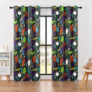 Kids Teen Graffiti Space Blackout Curtains - 100% Blackout, Thermal Insulated, Noise Reducing, Perfect for Kids Room and Nursery, 2 Panels (Graffiti Space Vibes, W52×L84) by TinyTreasures Baby Boutique
