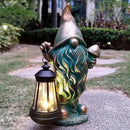 Gnomes Garden Statue Outdoor Décor with Solar Lights Lantern,Gnome Solar Light Figurines Outside Decorations for Yard，Lawn Patio, Balcony, Unique Housewarming Gifts by CozyNest Decor