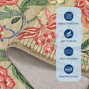 GarveeHome Floral 2x6 Washable Kitchen Runner Rugs Non Slip Camel Taupe Brown Vintage Boho Cottage Long Rug for Hallways Bedroom Entryway Bathroom Mat with Rubber Back by TinyTreasures Baby Boutique