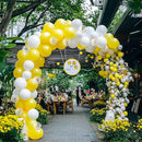 JOYIN 150 Pcs Yellow Balloons, Different Sizes 18 12 10 5 Inch Yellow Latex Balloon Arch Kit with Instruction for Birthday Party Graduation Wedding Holiday Decoration by TinyTreasures Baby Boutique