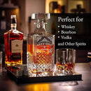 Luxury Gift For Men - Best Dad Ever - Unique Engraved Whiskey Decanter Set For Beloved Dad Christmas or Birthday Gift – 4 Whiskey Glasses And Decanter Set Is a Great Gift Idea for Whisky, Bourbon by CozyNest Decor