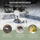 WestinTrends Outdoor Ottoman, Patio Adirondack Ottoman Foot Rest, All Weather Poly Lumber Folding Foot Stool for Adirondack Chair, Widely Used for Outside Porch Pool Lawn Backyard, Gray by CozyNest Decor