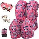 Soft-Style Kids Knee and Elbow Pads with Bike Gloves, Flexible Impact-Resistant Gear for Ages 2-11, Designed for Balance Bikes, Roller-Skating, and Skateboarding by TinyTreasures Baby Boutique