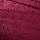 MarCielo 3-Piece 100% Cotton Oversized Bedspread Lightweight Quilt Coverlet Embroidery Farmhouse Bedding Set T0 (Wine Burgundy, Oversized Queen (100"x106")) by CozyNest Decor