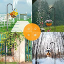 5-Prong Shepherd Hooks for Outdoor, Heavy Duty Iron Garden Hooks for Hanging Plants, Bird Feeders, Lanterns, Solar Lights, and Wedding Decor – Rust-Resistant, Adjustable, Easy to Install 36 Inch by GreenHaven Gardens