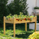 Premium Fir Wooden Raised Garden Bed with Four Legs for Backyard and Balcony Gardening,Suitable for Indoor and Outdoor use,49.5''×23.5''×30'' by GreenHaven Gardens