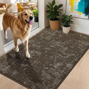 BEQHAUSE Dirt Trapper Door Mat 32"x48" Non-Slip Door Mats Washable Entryway Rugs Stain Resistant Doormat Absorbent Welcome Floor Mat for Front Back Door, Muddy Wet Shoes & Paws,Brown by CozyNest Decor