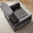 Power Recliner Chair Swivel Glider, Electric Rocking Recliner Chairs with USB and Type-C Ports, Nursery Chair Recliner for Office, Living Room, Bedroom（Dark Gray） by TinyTreasures Baby Boutique