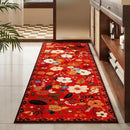 Runner Rug for Hallways Kitchen Rug Non Slip 2'x 6' Washable Runner Rugs with Rubber Backing Soft Floral Carpet Runner for Hallways, Kitchen, Laundry, Bedroom, Bathroom(Red) by CozyNest Decor