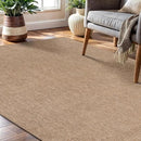 CAMILSON Easy Jute Rug 4x6, Indoor Outdoor Natural Color Fiber Area Rugs for Living Room Patio and Kitchen Rug, Solid Boho Woven Design, Easy-Cleaning, Washable Outside Carpet Alfombras (4 x 6) by CozyNest Decor