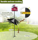 19-inch Squirrel Baffle, Squirrel-Proof for Bird Feeder Pole, Birdhouse Baffle for Shepherd's Hook in The Outdoors,Black(1 Pack) by GreenHaven Gardens