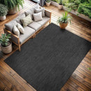 CAMILSON Outdoor Rug 8x10 Modern Area Rugs for Indoor and Outdoor Patios and Porches - Waterproof, Washable, Non-Shedding, Easy-to-Clean Outside Carpet (8 x 10, Solid - Dark Gray) by CozyNest Decor