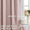 Vision Home Pink Pinch Pleated Full Blackout Curtains Room Darkening Window Panels 108 inch for Girls Bedroom Living Room Thermal Insulated Pinch Pleat Pink Drapes with Hooks Back Tab 40" Wx108 Lx2 by CozyNest Decor