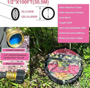 Rubber Soaker Hose, 1/2 inch, 100ft Garden Hose for Irrigation,Water-Saving up to 70%, Brass Connector Leak-Proof, Heavy-duty Hose, Watering for Trees,Lawns, Vegetables and Flowers. by GreenHaven Gardens