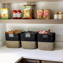 NaturalCozy 13 Inch Cube Storage Bins Cotton Rope Woven Baskets for Organizing 3-Pack | 13 x 13 Storage Cubes | Fabric Square Storage Baskets for Shelves Organizer, Kids Toy Bins, Closet Baby Nursery by TinyTreasures Baby Boutique