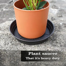 4 Packs 6 Inches Plant Saucer Drip Trays, Round Plastic Plant Pot Saucers Flower Pot Tray for Indoor Outdoor by GreenHaven Gardens