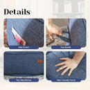 Bean Bag Chair with Filler, Bean Bag Sofa Chair with Tufted Soft Armrests Plush Lazy Sofa Comfy Chair,Large BeanBag Chair for Adults in Livingroom, Bedroom by CozyNest Decor